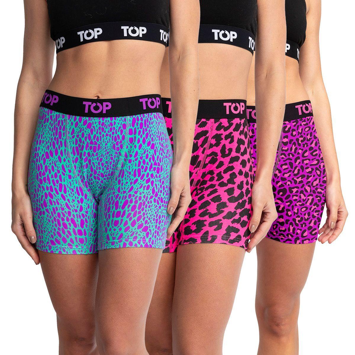 Bóxer Medio MUJER Algodón Pack 3 Neón C2 Top-0