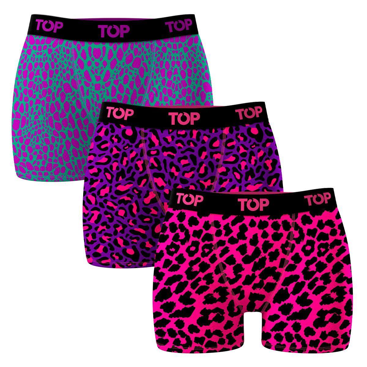 Bóxer Medio MUJER Algodón Pack 3 Neón C2 Top-2