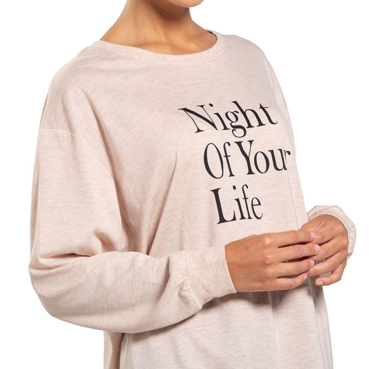 Pijama Top Invierno Algodón Mujer C2-0