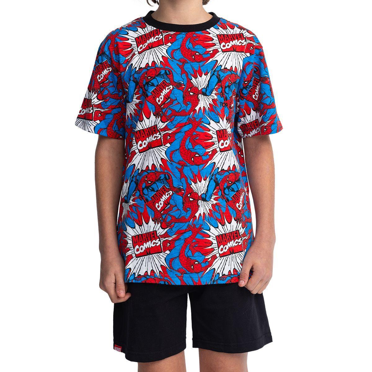 Pijama Niño Algodón Verano Spider-Man Top-2