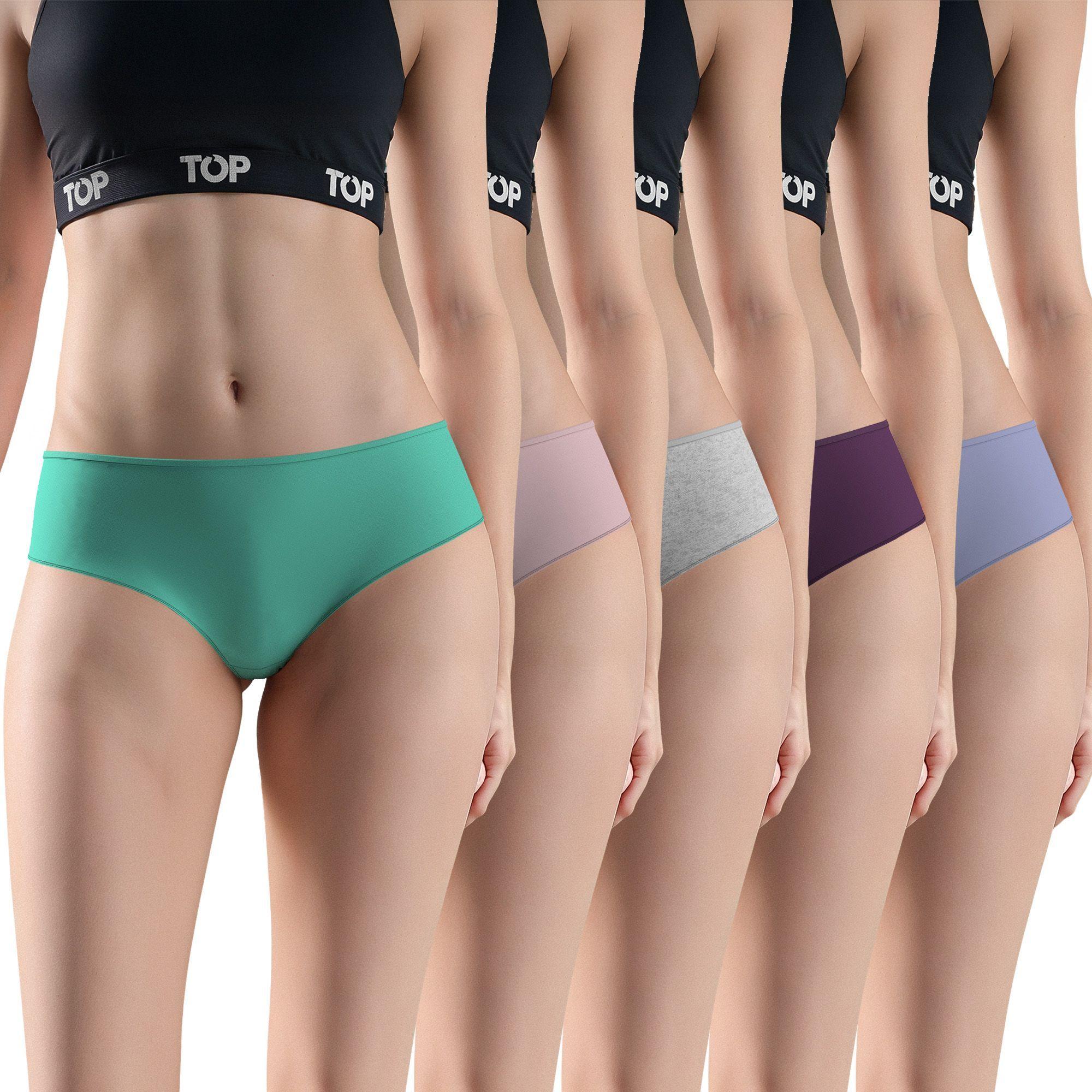 CALZÓN PANTALETAS ALGODÓN SIN ELÁSTICO PACK 5 C2 TOP-0