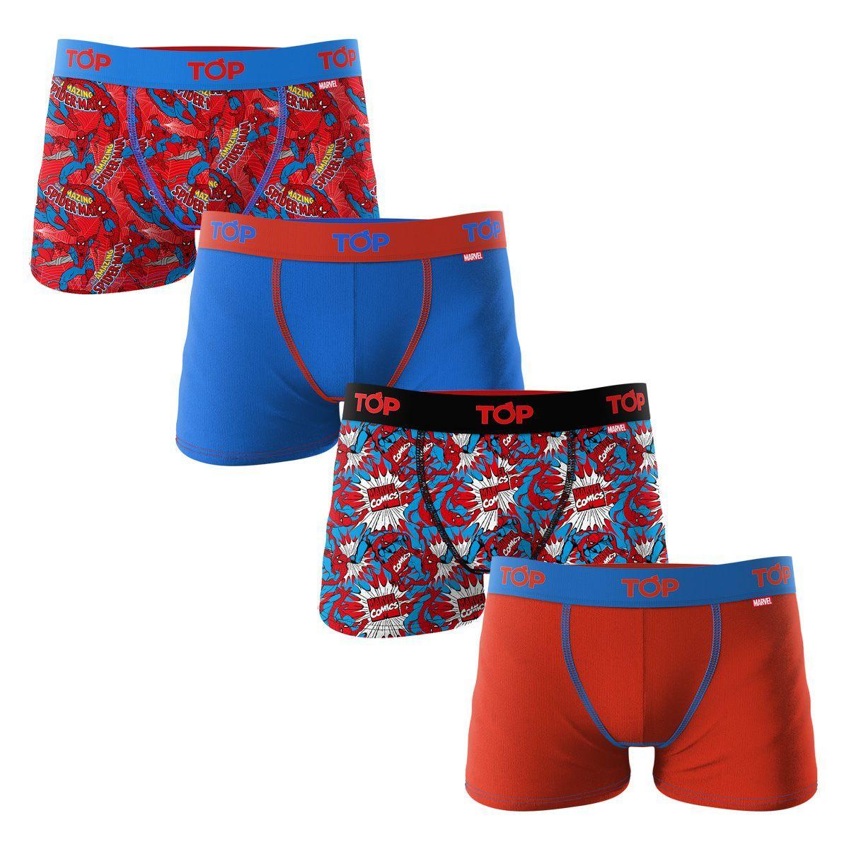 Bóxer Niño Algodón Marvel Pack 4 C13 Top-0