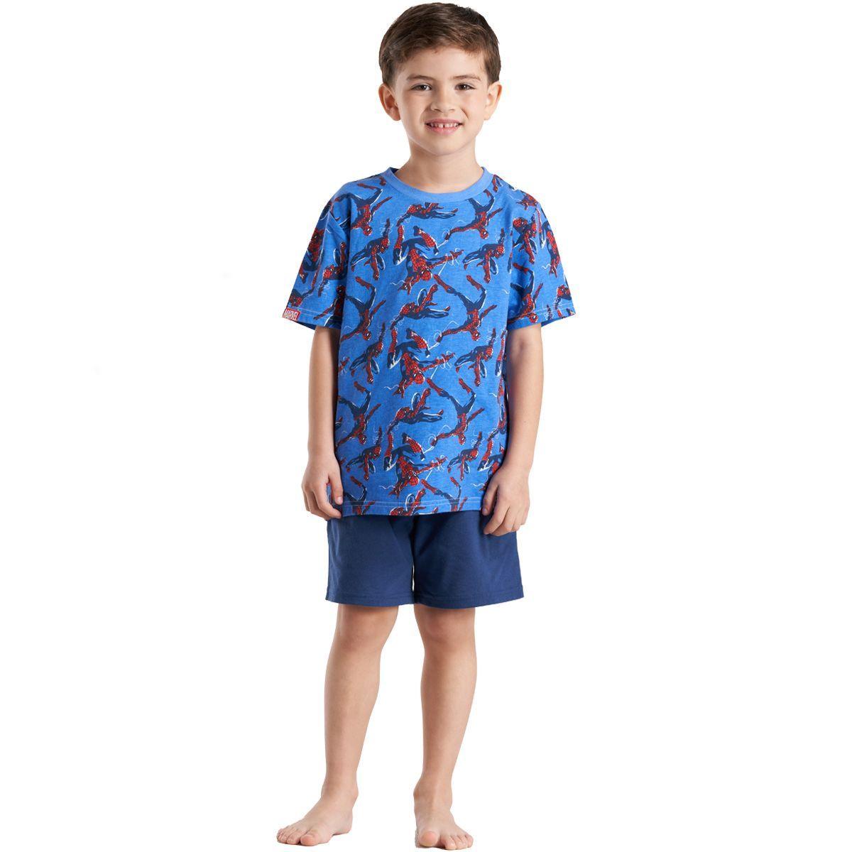 Pijama Algodón Niño Verano Spider-Man C1-0