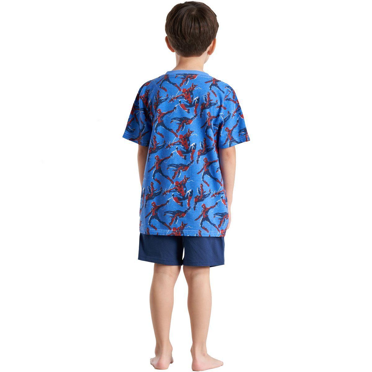 Pijama Algodón Niño Verano Spider-Man C1-1