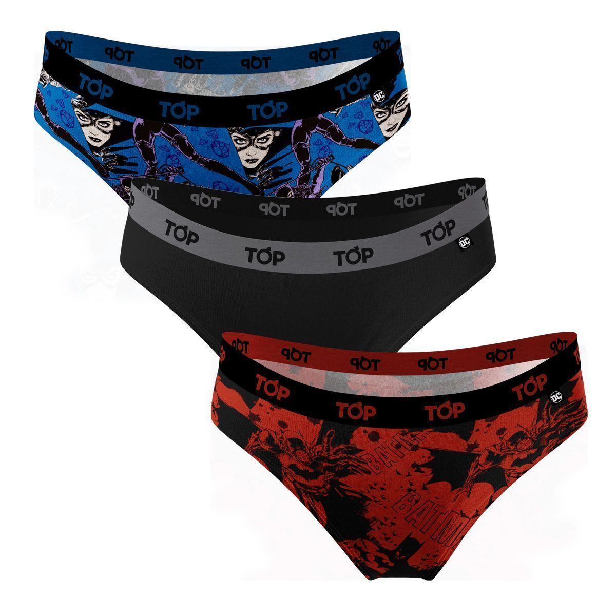Calzón Bikini Algodón Pack 3 Batman - Gatúbela C2 Top-6