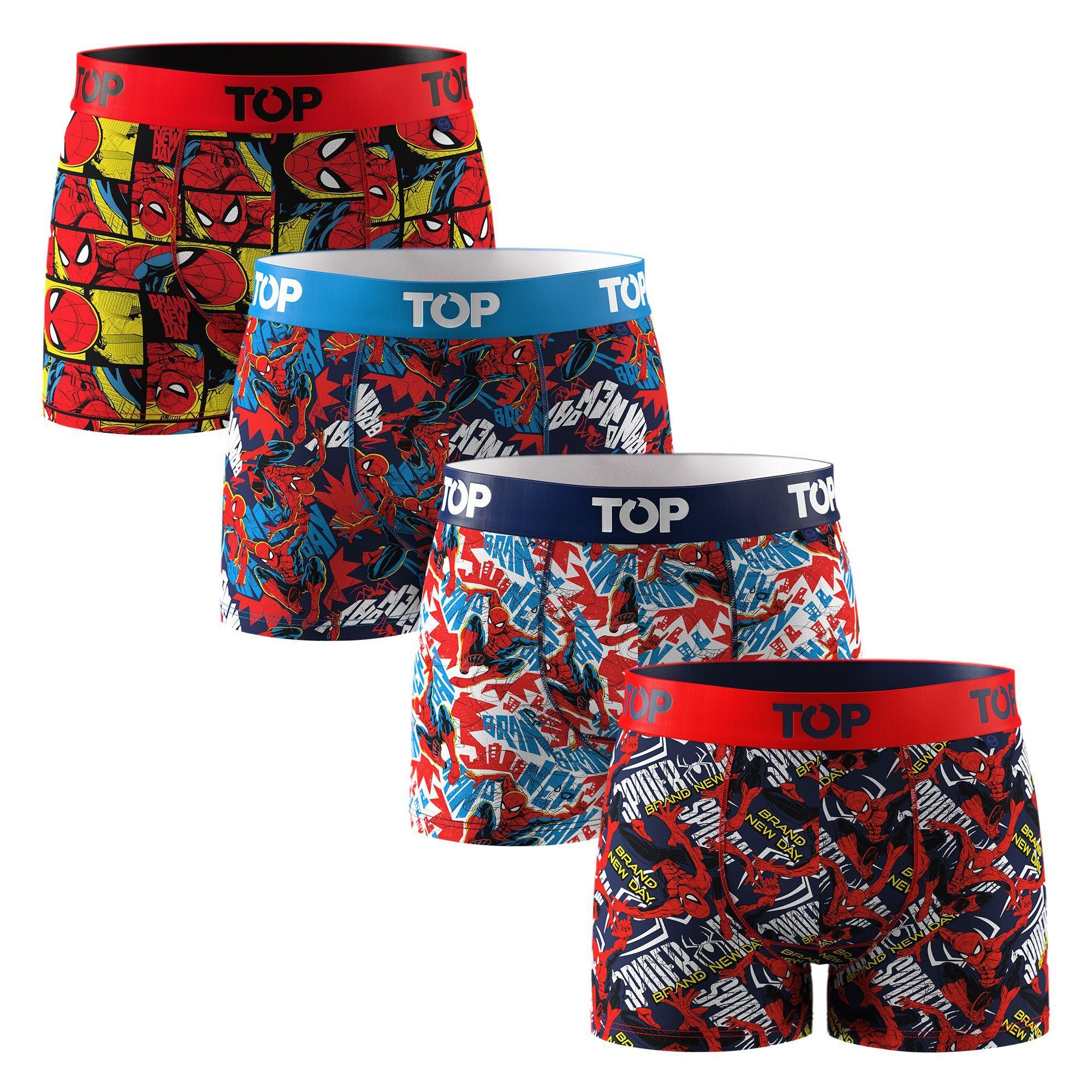 BÓXER NIÑO ALGODÓN MARVEL PACK 4 C17 TOP-0