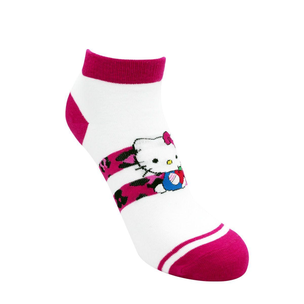 CALCETINES TOBILLEROS MUJER ALGODÓN PACK 2 HELLO KITTY C2 TOP-2