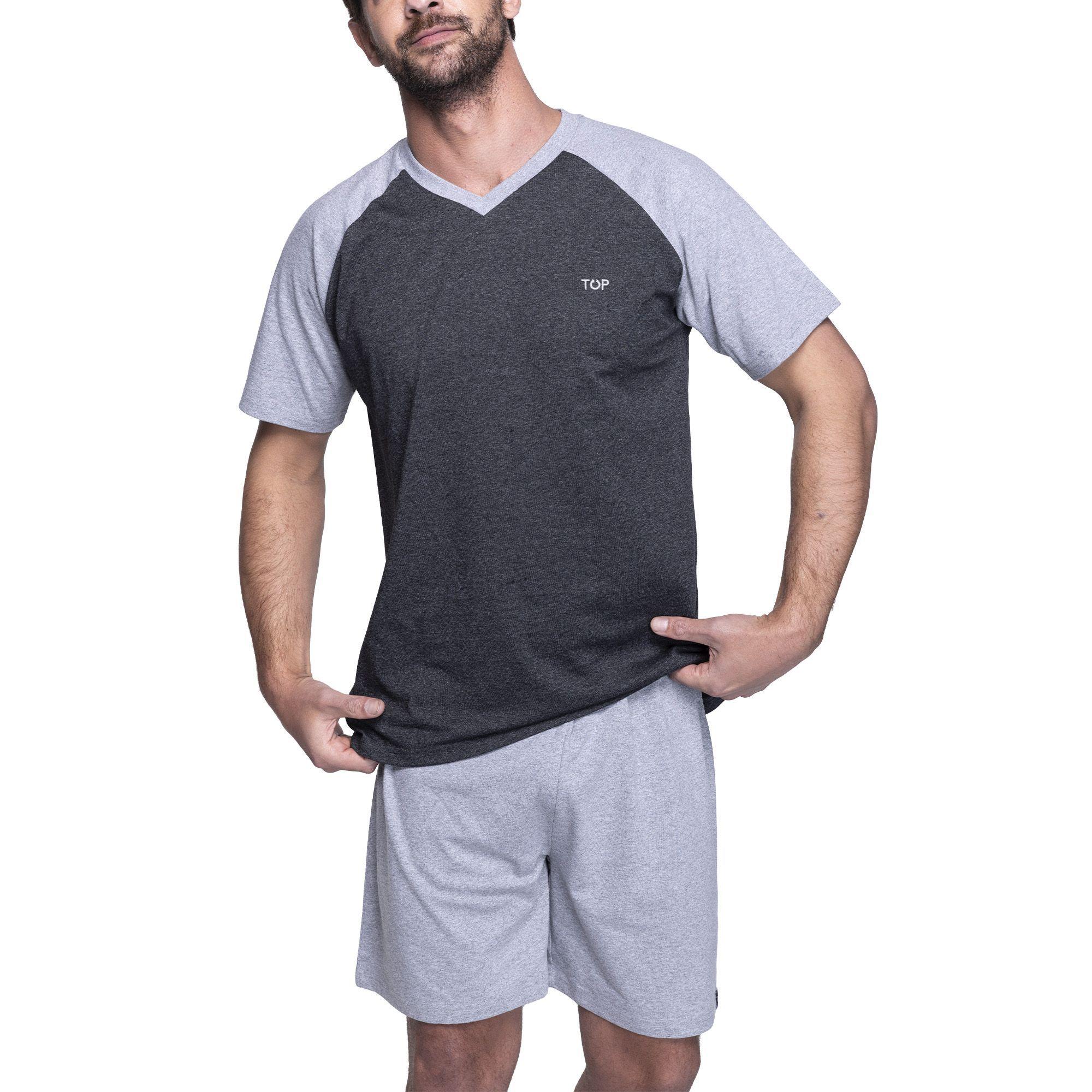 PIJAMA HOMBRE VERANO 2026 ALGODÓN C1 TOP-2