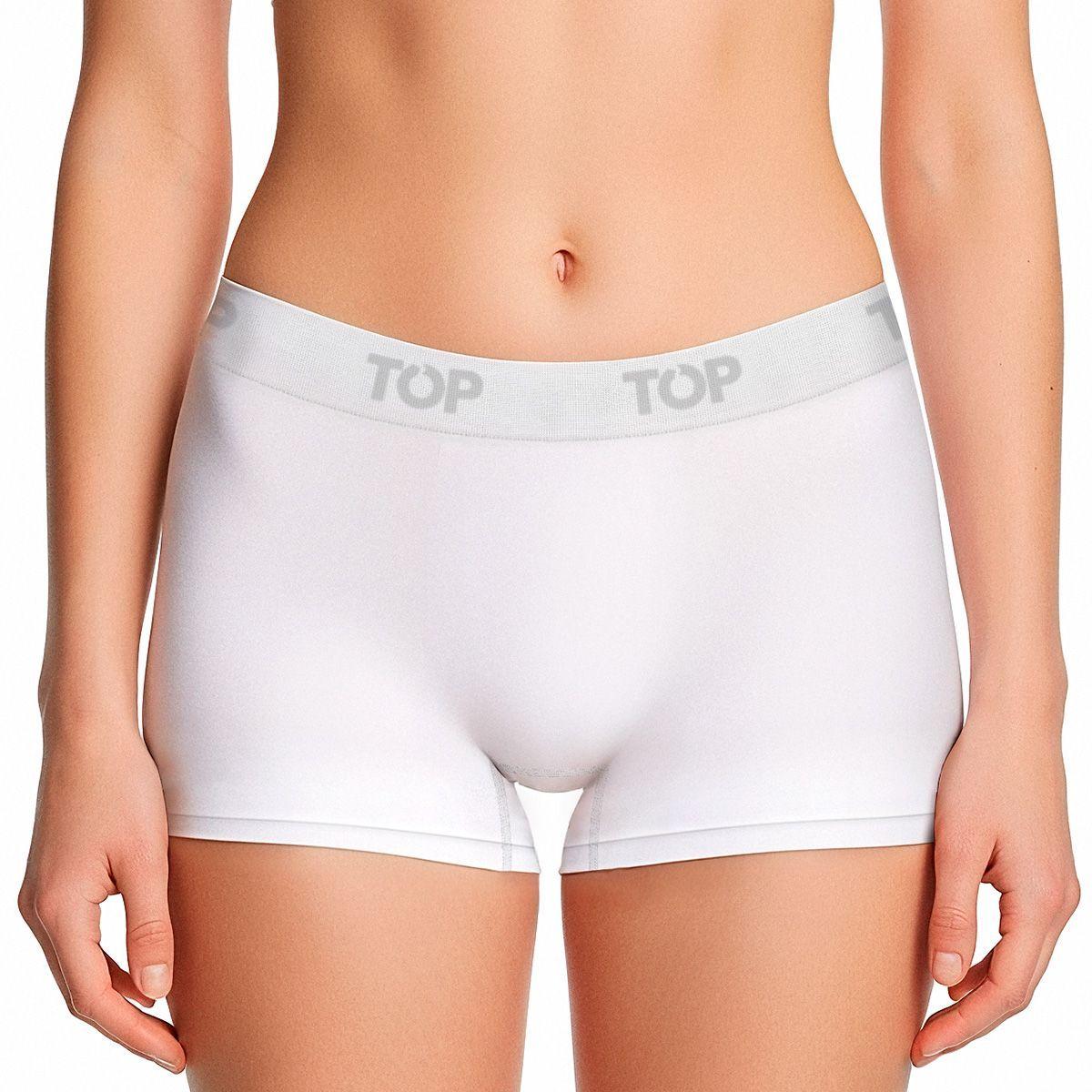 BÓXER CORTO MUJER MICROFIBRA SIN COSTURAS PACK 3 C4 TOP-4
