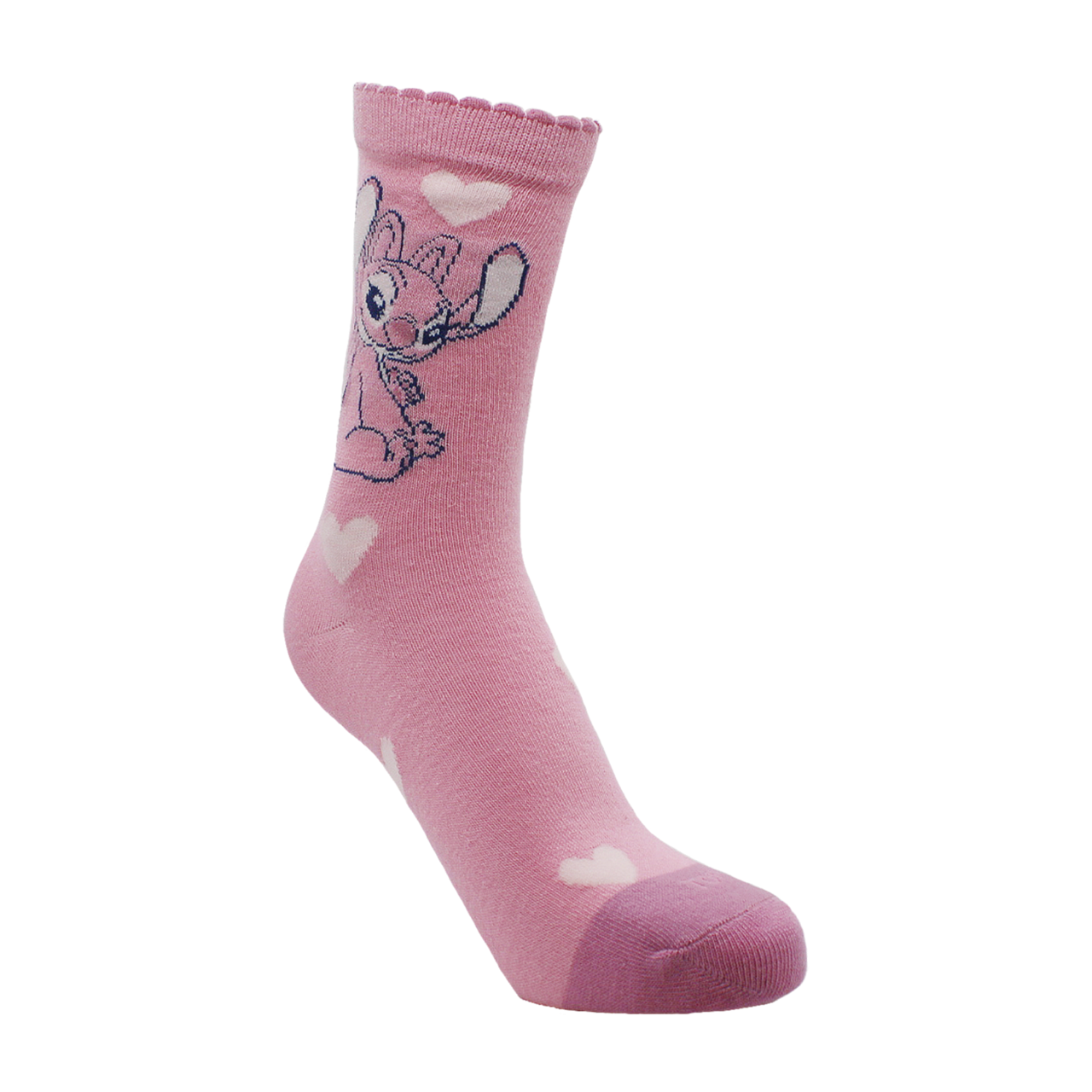 CALCETINES LARGOS MUJER ALGODÓN PACK 2 STITCH  C1 TOP-3