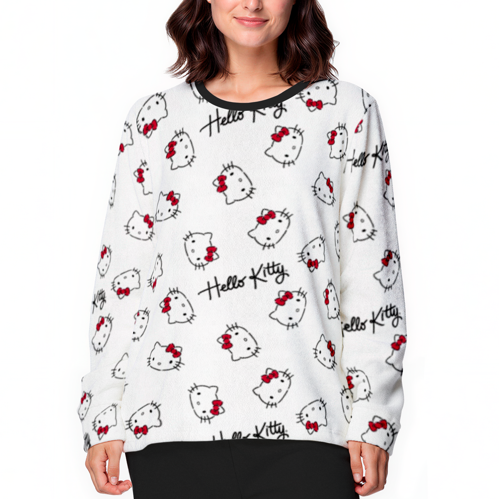 Pijama Invierno Mujer Micropolar C1 Hello Kitty TOP-2