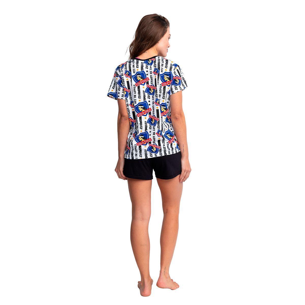 Pijama Mujer Algodón Verano Colo-Colo C1 Top-1