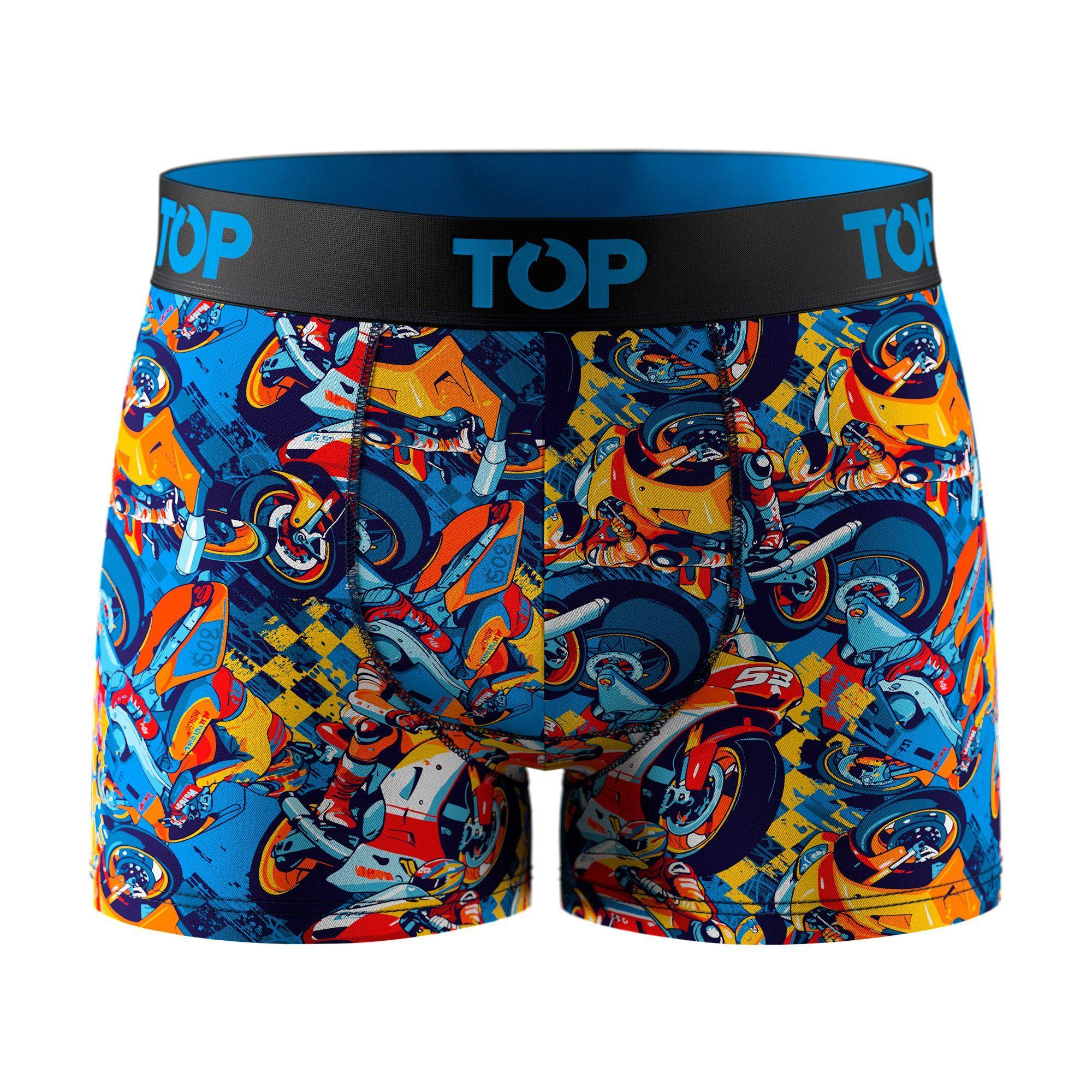 Bóxer Medio Niño Algodón Pack 4 Motores C2 TOP-4