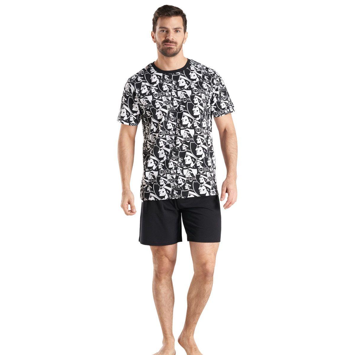 Pijama Algodón Hombre Verano Colo Colo C1 Top-0