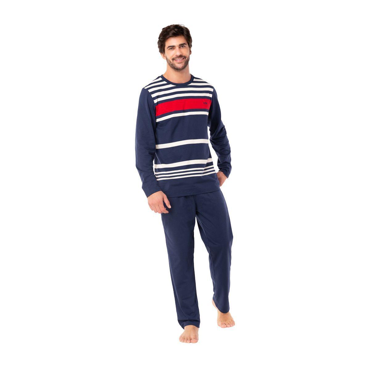 Pijama Hombre Largo Algodón Invierno C2 Top-0