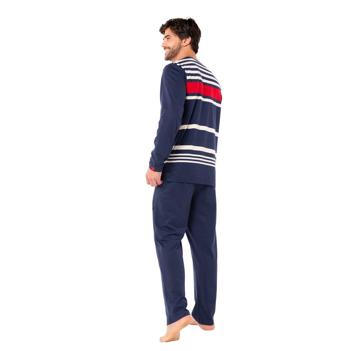 Pijama Hombre Largo Algodón Invierno C2 Top-1