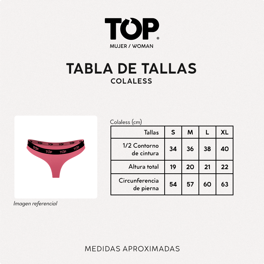 Colaless Algodón con Elástico Pack 3 Neón C3 Top-6