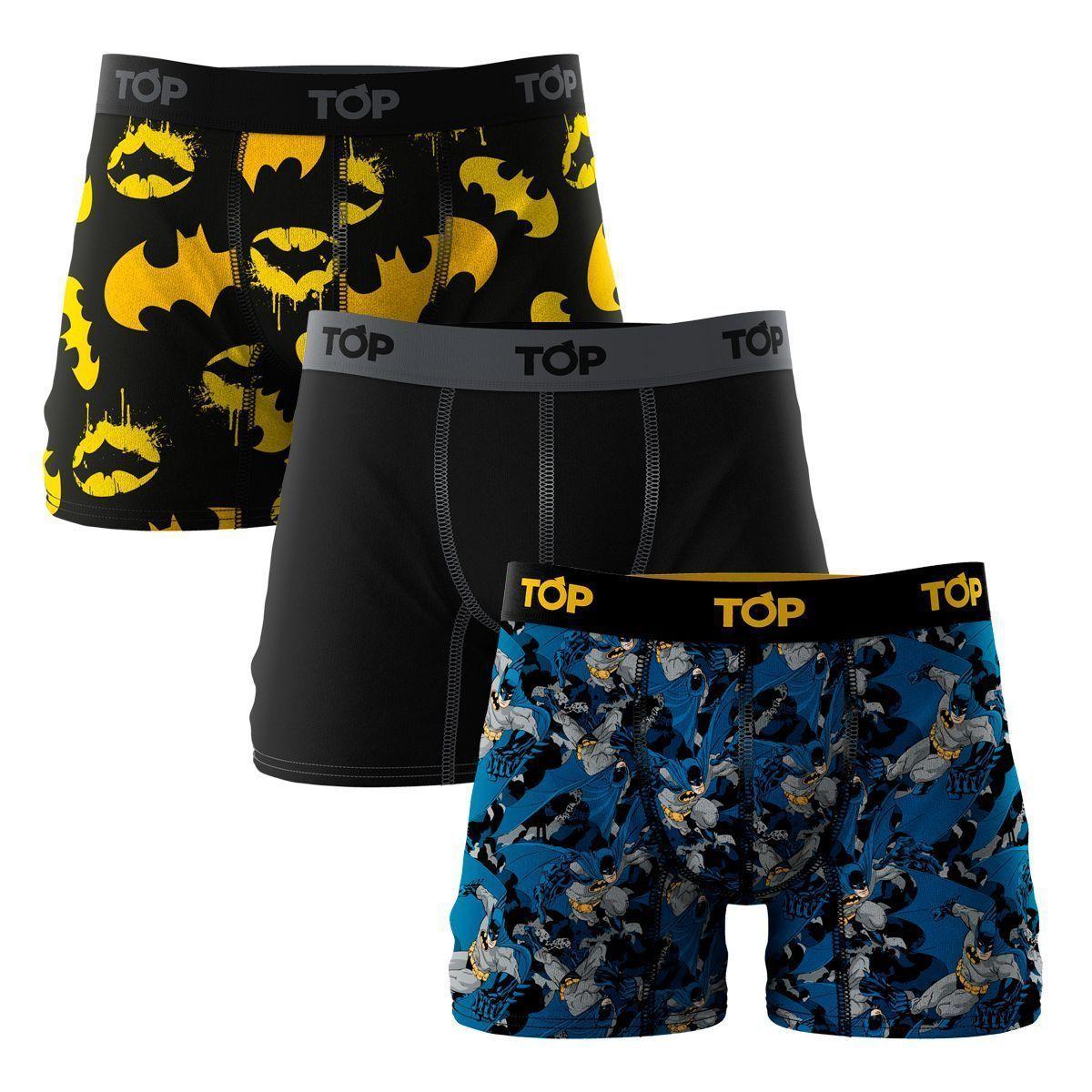 Bóxer Medio Algodon Batman Pack 3 C1 Top-3
