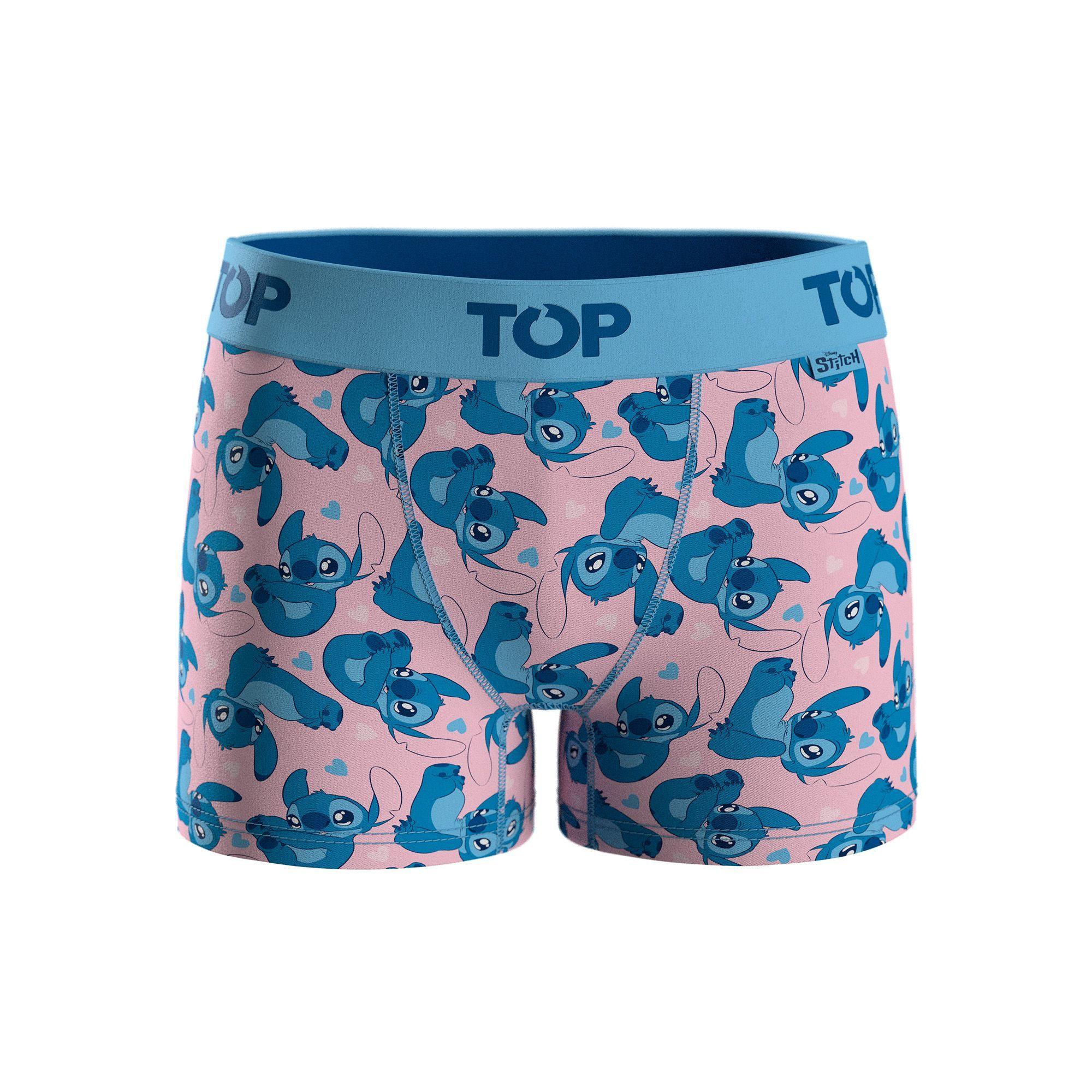 Bóxer Medio NIÑA Algodón Pack 4 Stitch C1 TOP-3