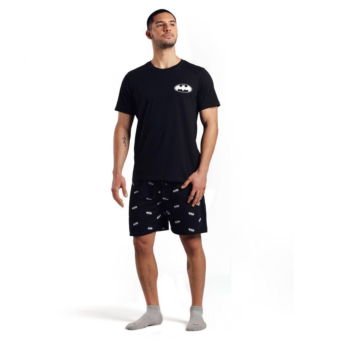 Pijama Algodón Hombre Verano Batman C1 Top-2