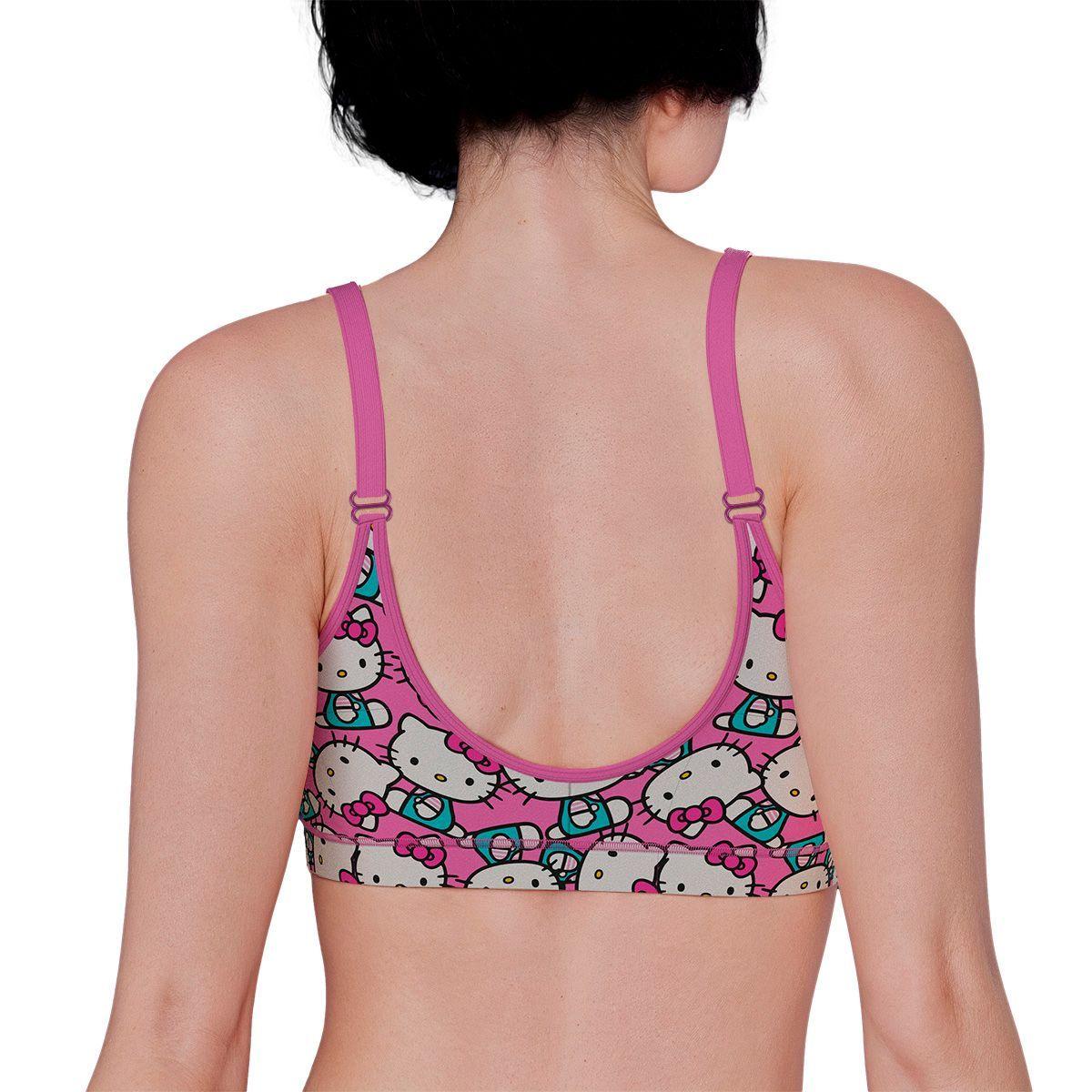 Peto Mujer Algodón Con Pads Removibles Hello Kitty C1 TOP-2