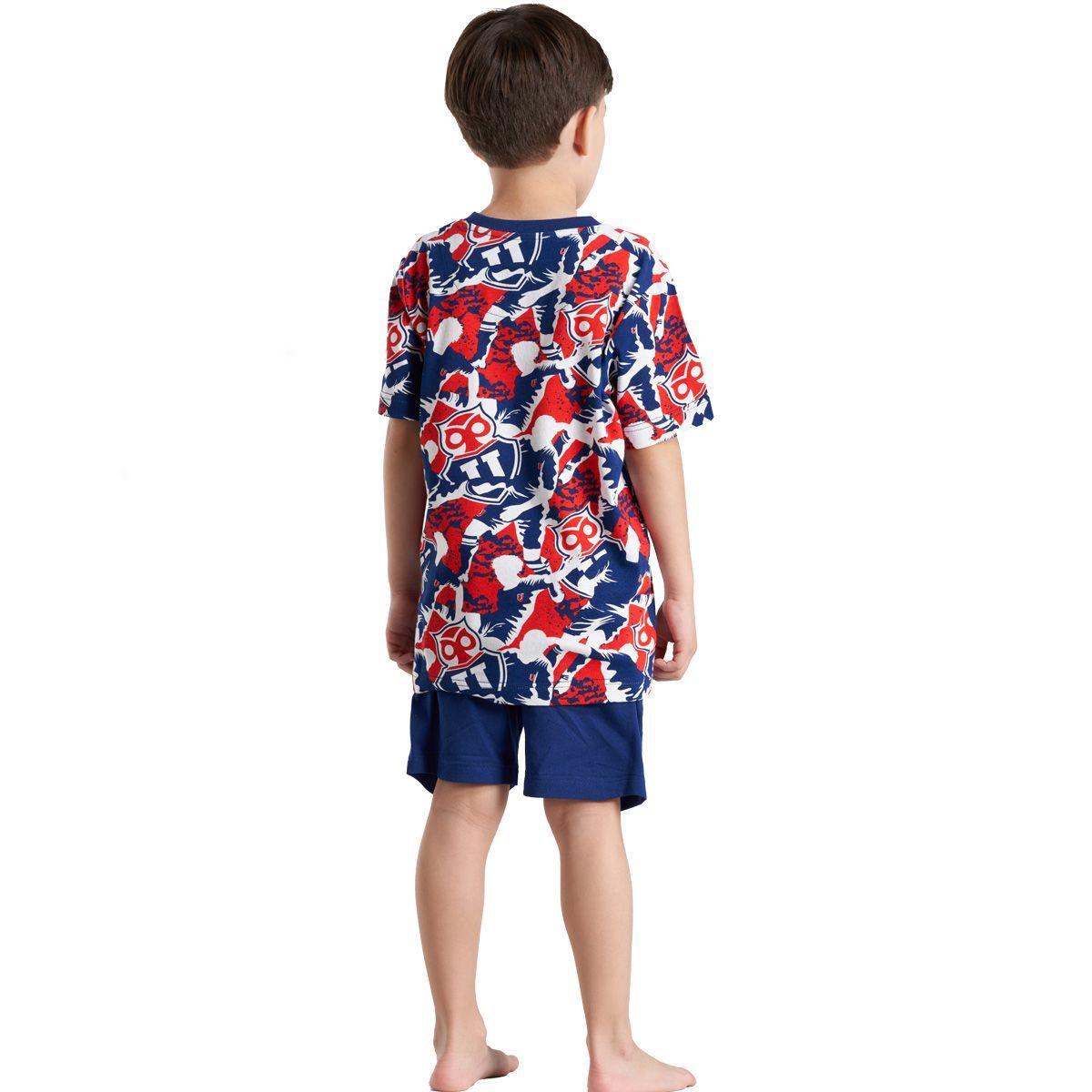 Pijama Algodón Niño Verano Universidad de Chile C1 Top-1