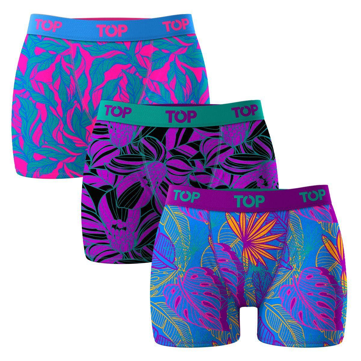 Bóxer Medio MUJER Algodón Pack 3 Neón C3 Top-2