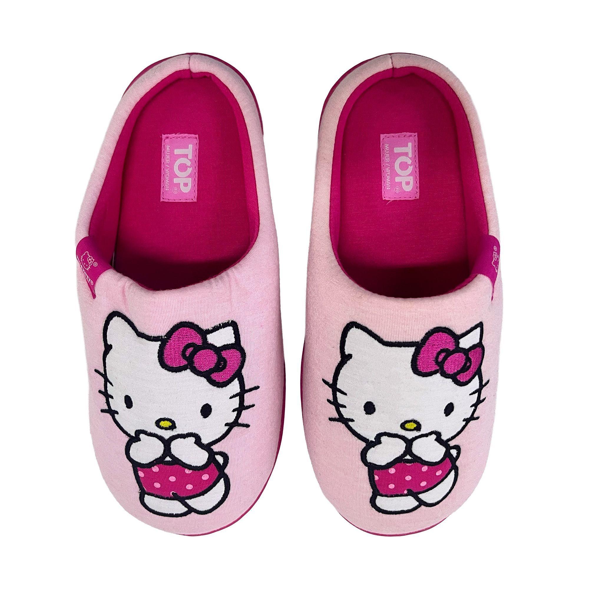 PANTUFLA MUJER C1 HELLO KITTY  TOP-0