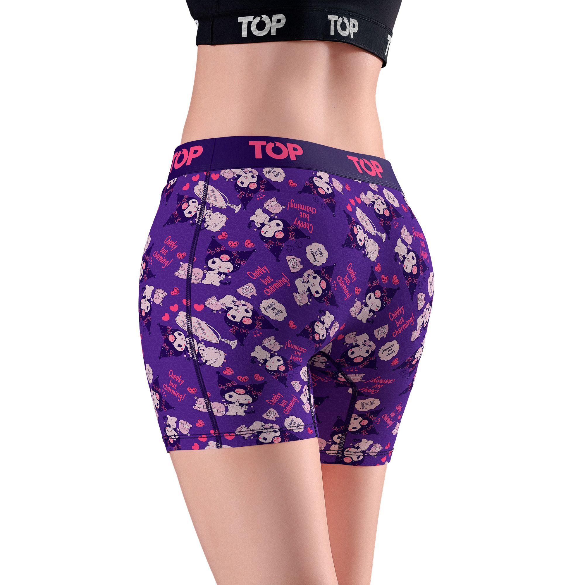 BÓXER MEDIO MUJER ALGODÓN PACK 3 KUROMI C5 TOP-2