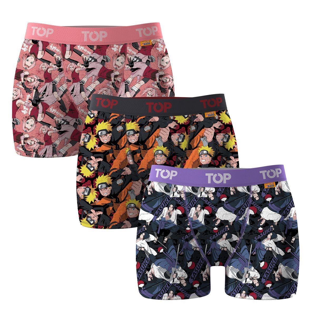 Bóxer Mujer Algodón Naruto Shippuden Pack 3 C1 Top-0