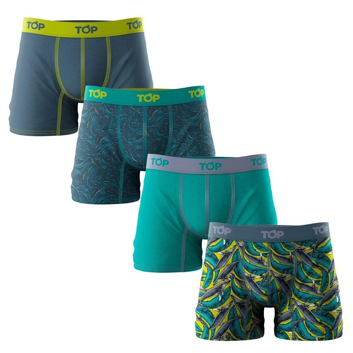 Boxer Medio Animal Algodón Top Pack 4 C3-2