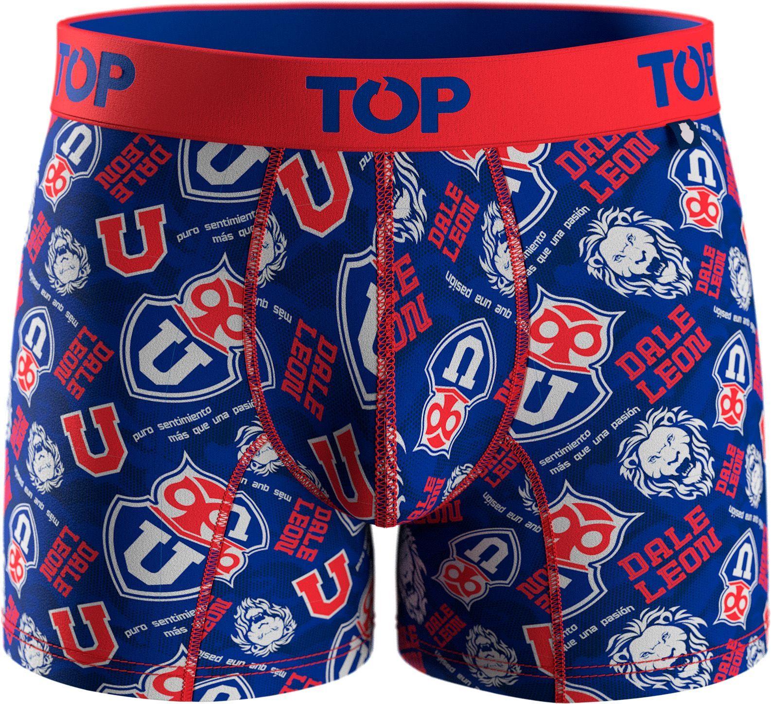 BÓXER MEDIO ALGODÓN UNIVERSIDAD DE CHILE PACK 3 C8 TOP-2