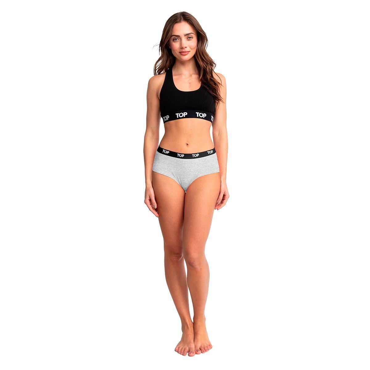 Calzón Pantaletas Algodón Con Elástico Pack 3 C9 Top-4