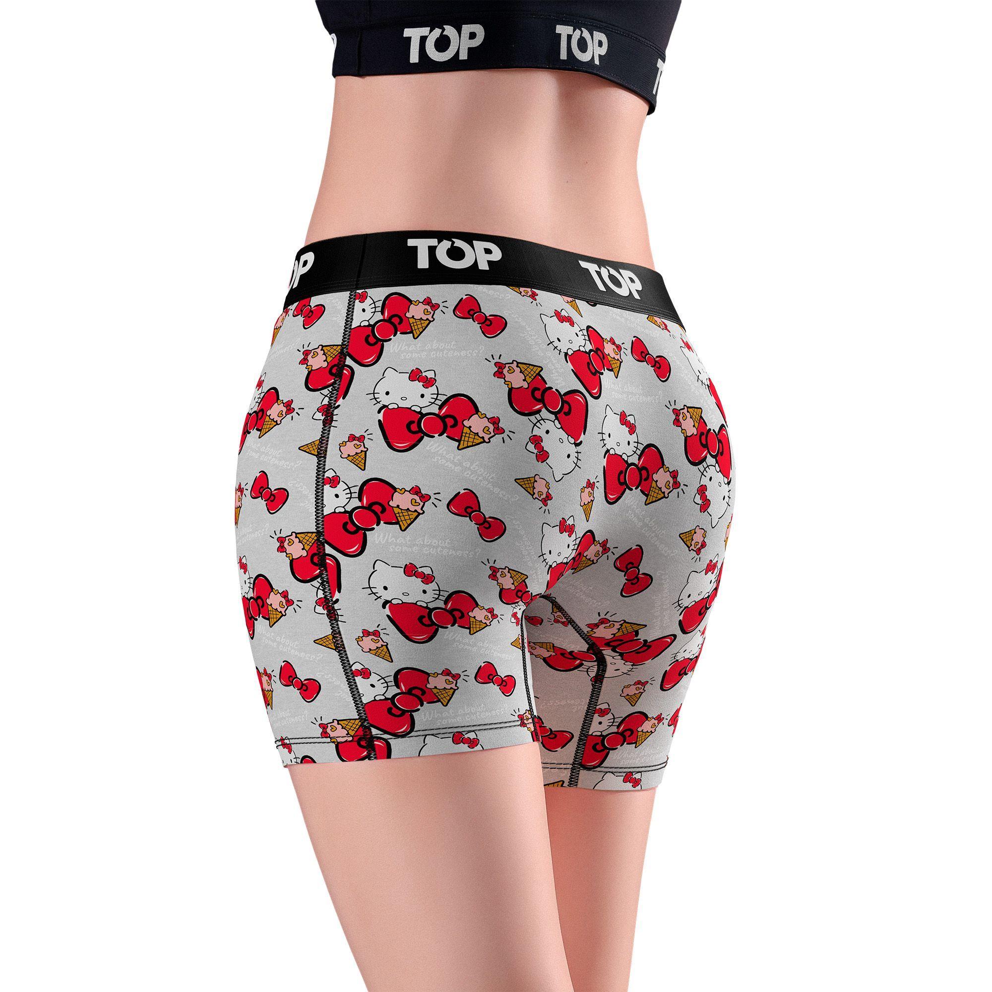 Bóxer Medio MUJER Algodón Pack 3 Hello Kitty C10 TOP-2