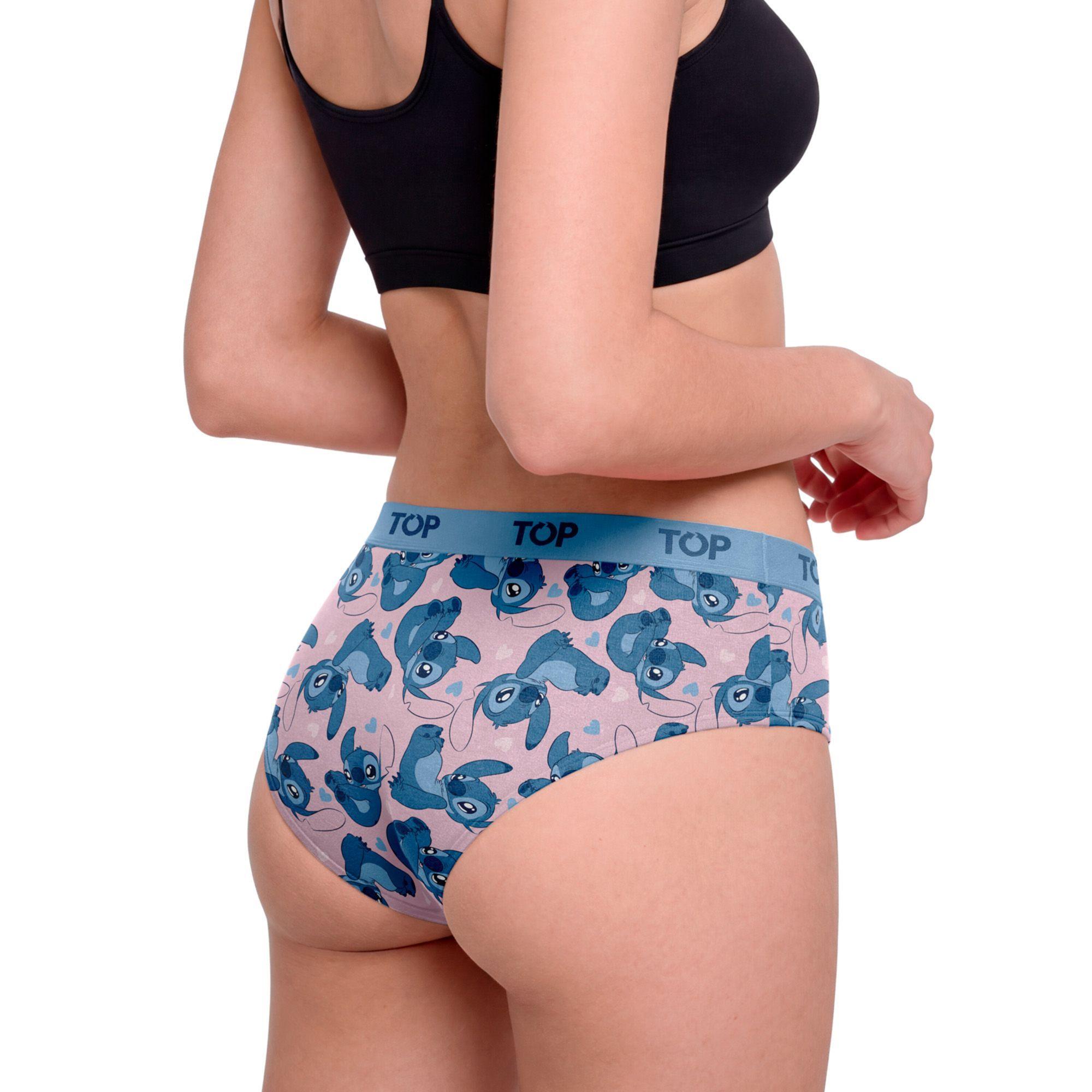 Calzón Bikini Algodón Pack 3 Stitch C3 TOP-2