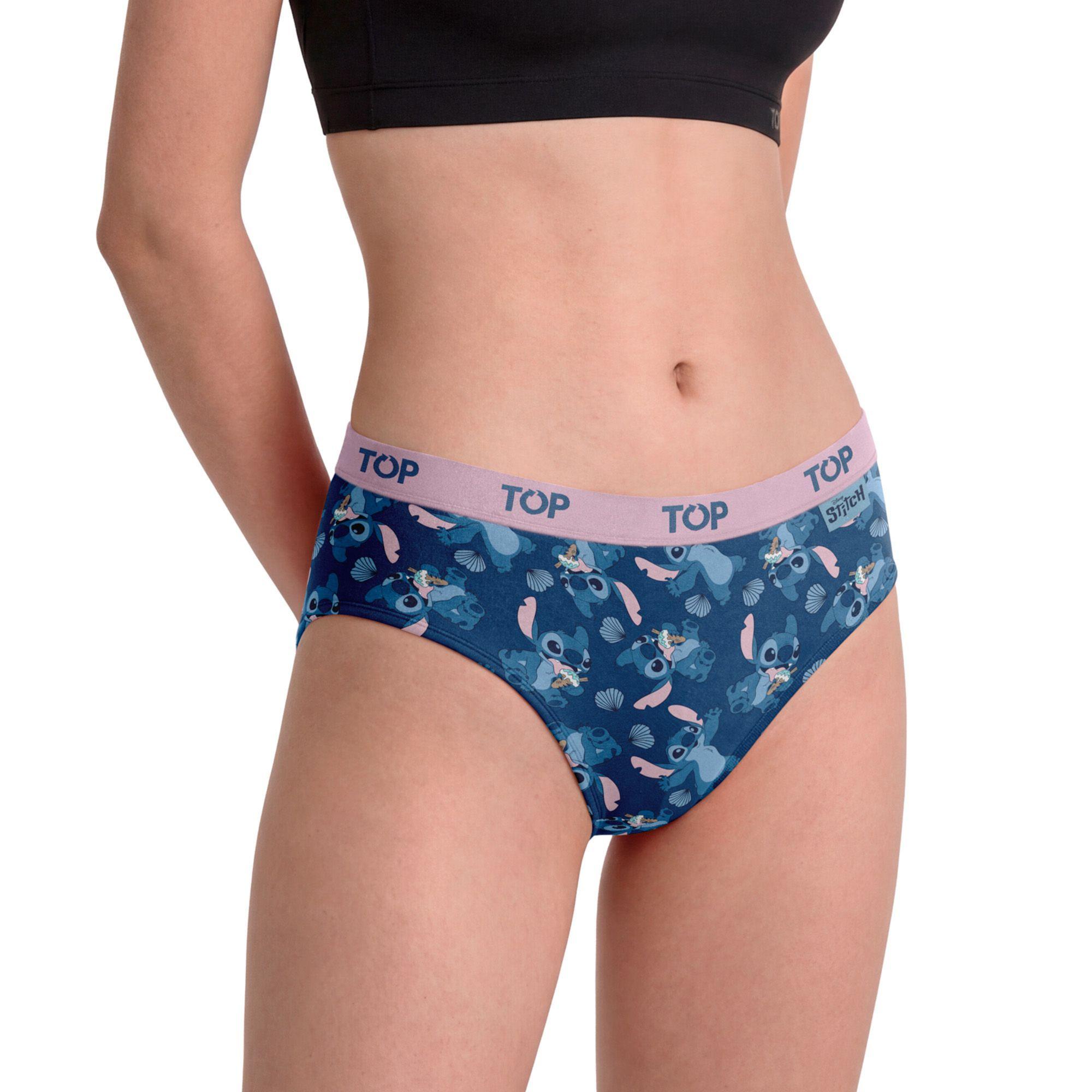 Calzón Bikini Algodón Pack 3 Stitch C3 TOP-4