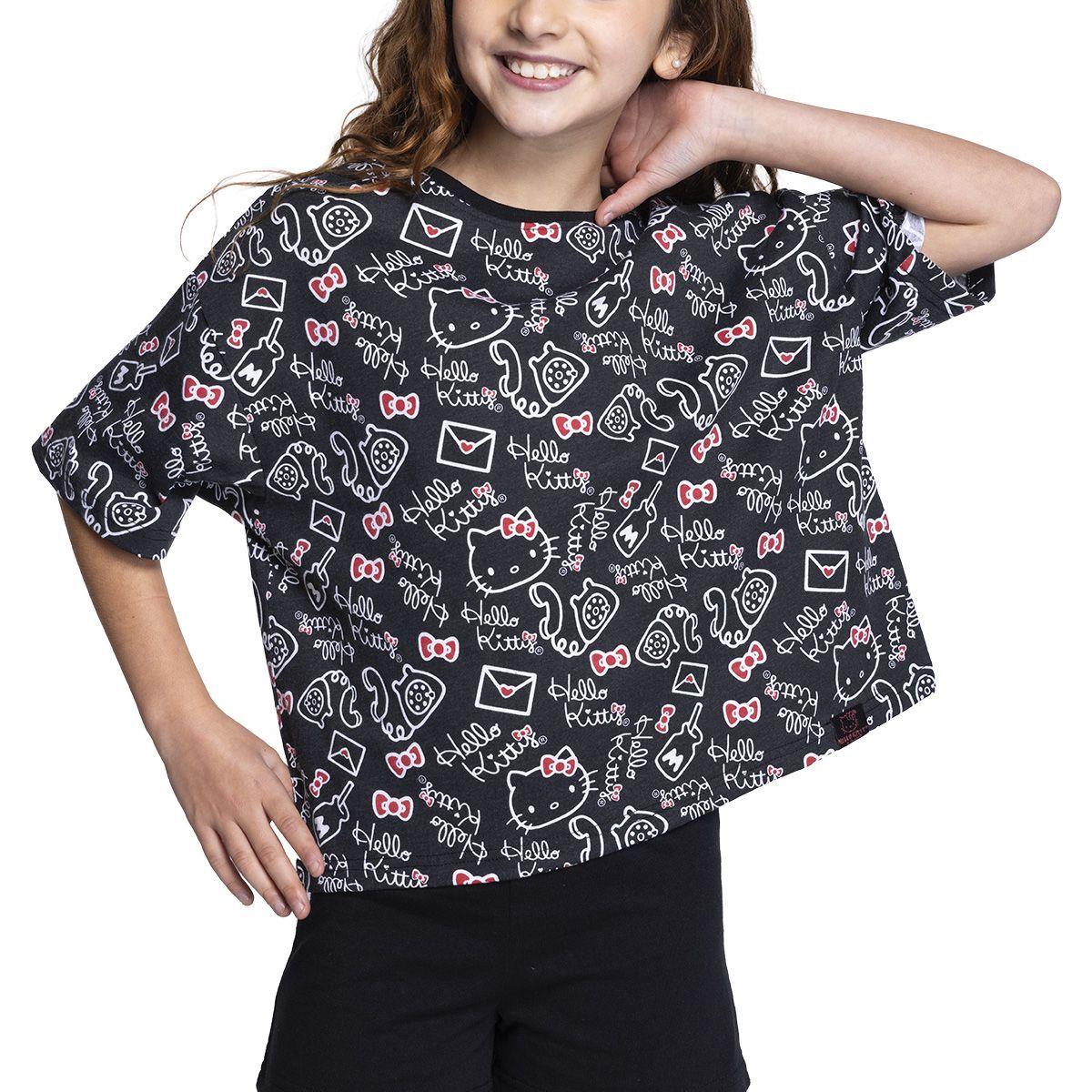 PIJAMA VERANO NIÑA ALGODÓN HELLO KITTY C3 TOP-2