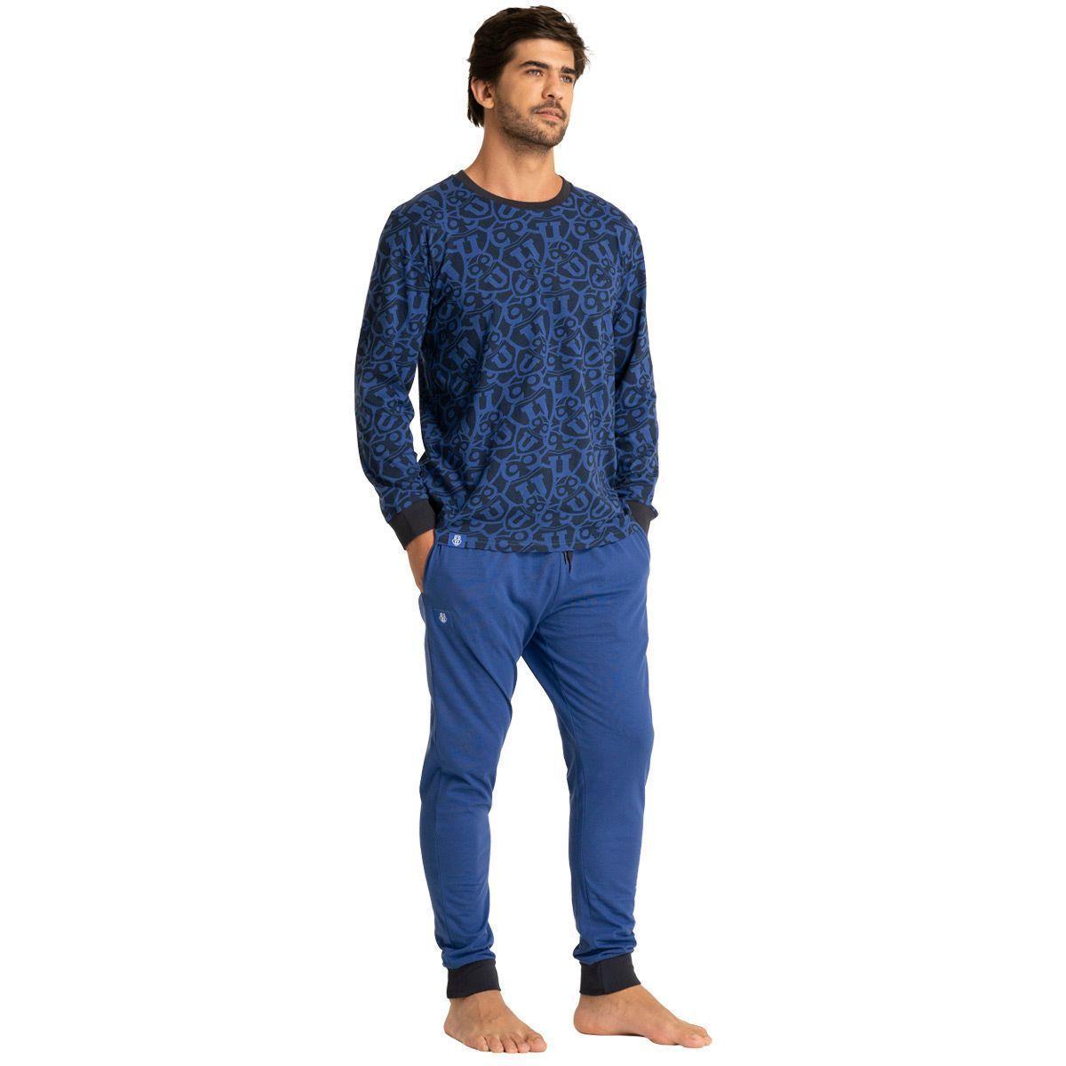 Pijama Largo Algodón Hombre Universidad De Chile C2 Top-2