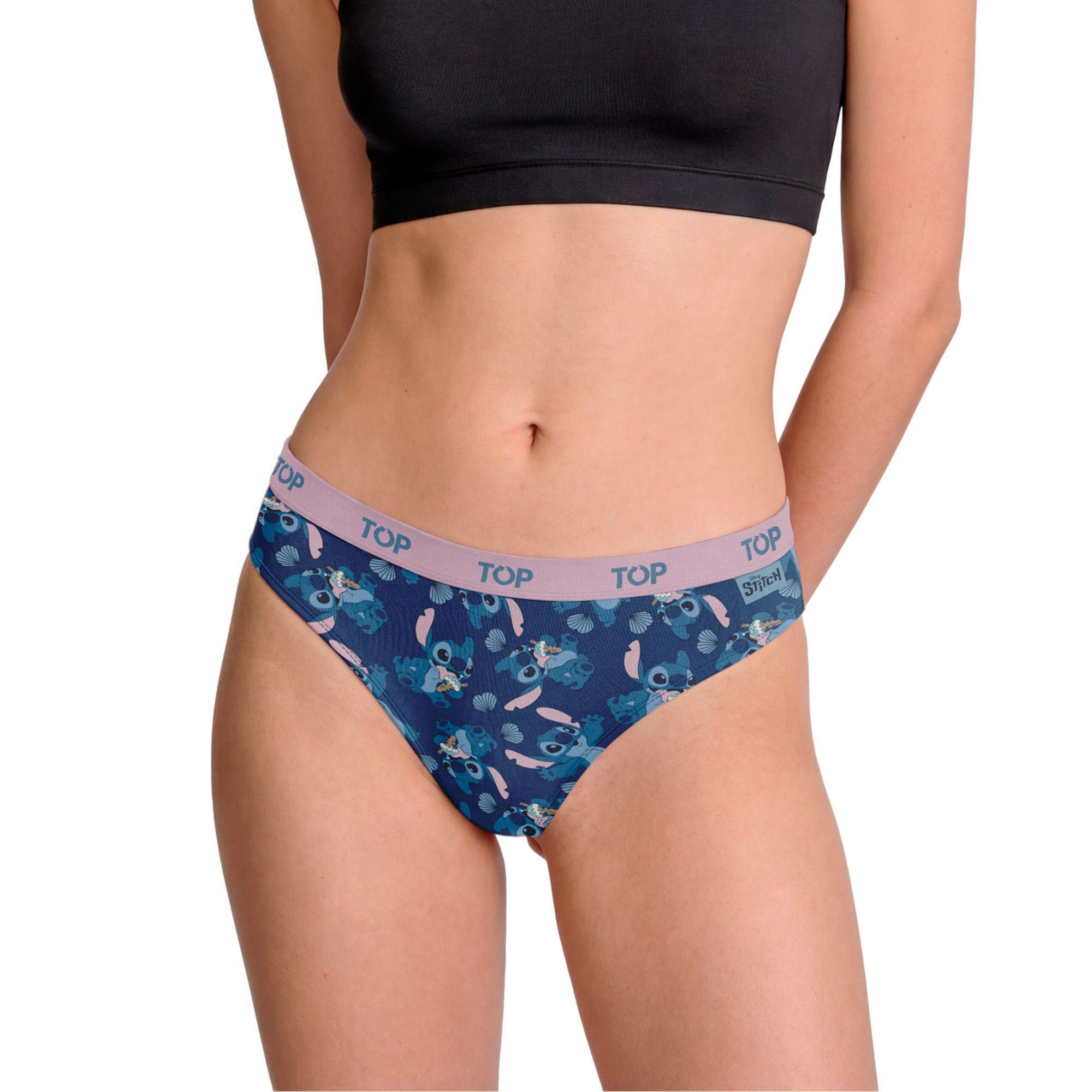 Calzón Bikini Algodón Pack 3 Stitch C5 TOP-4