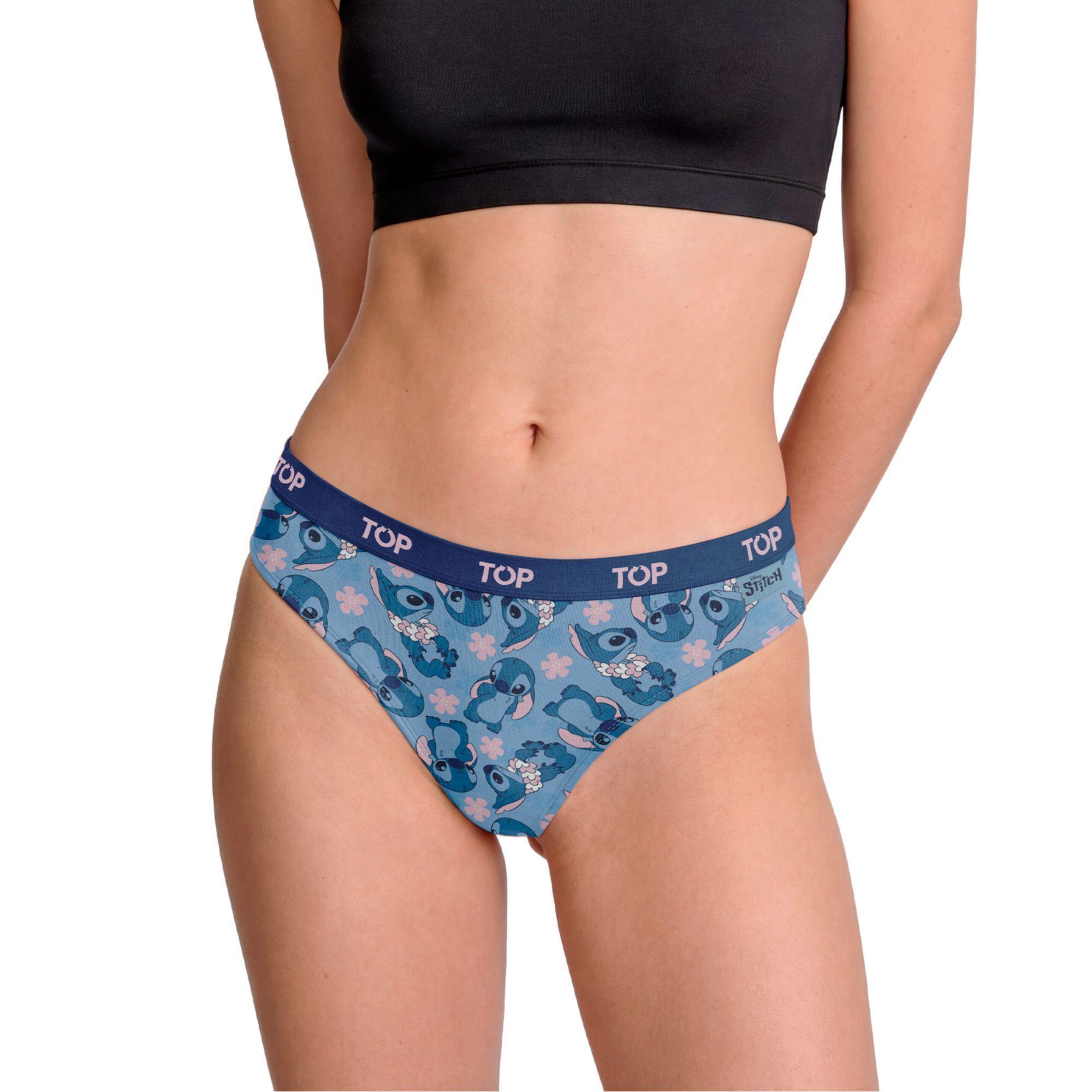 Calzón Bikini Algodón Pack 3 Stitch C5 TOP-1