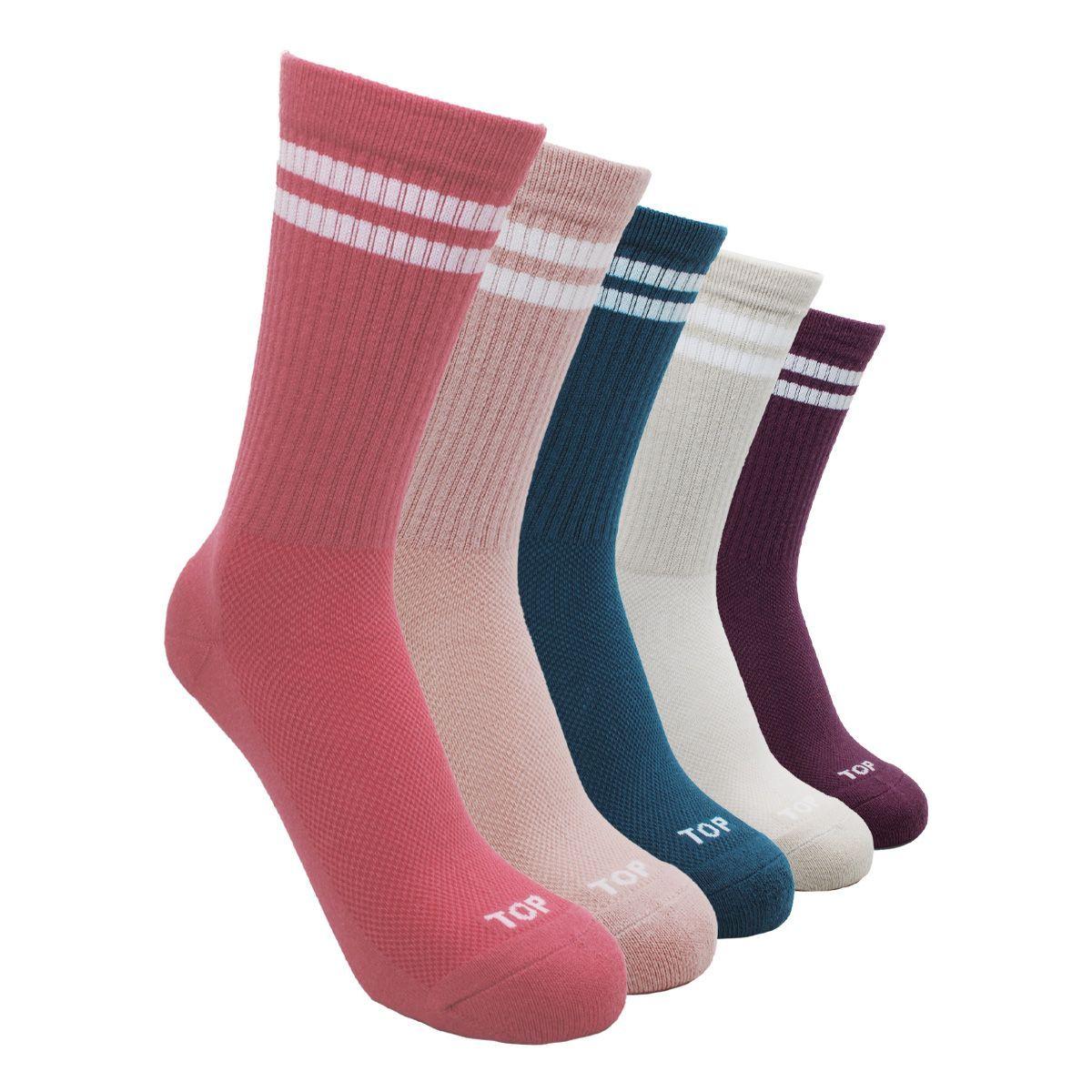 Calcetines MUJER Deportivos Largos C6 Pack 5 TOP-0