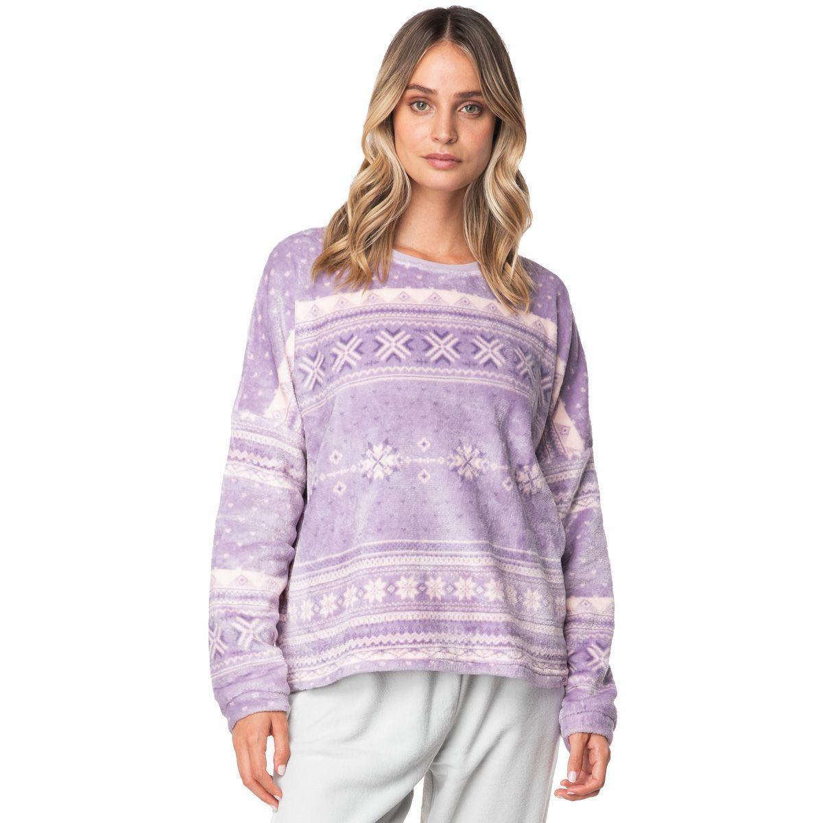 Pijama Largo Micropolar Mujer Invierno C2 Top-0