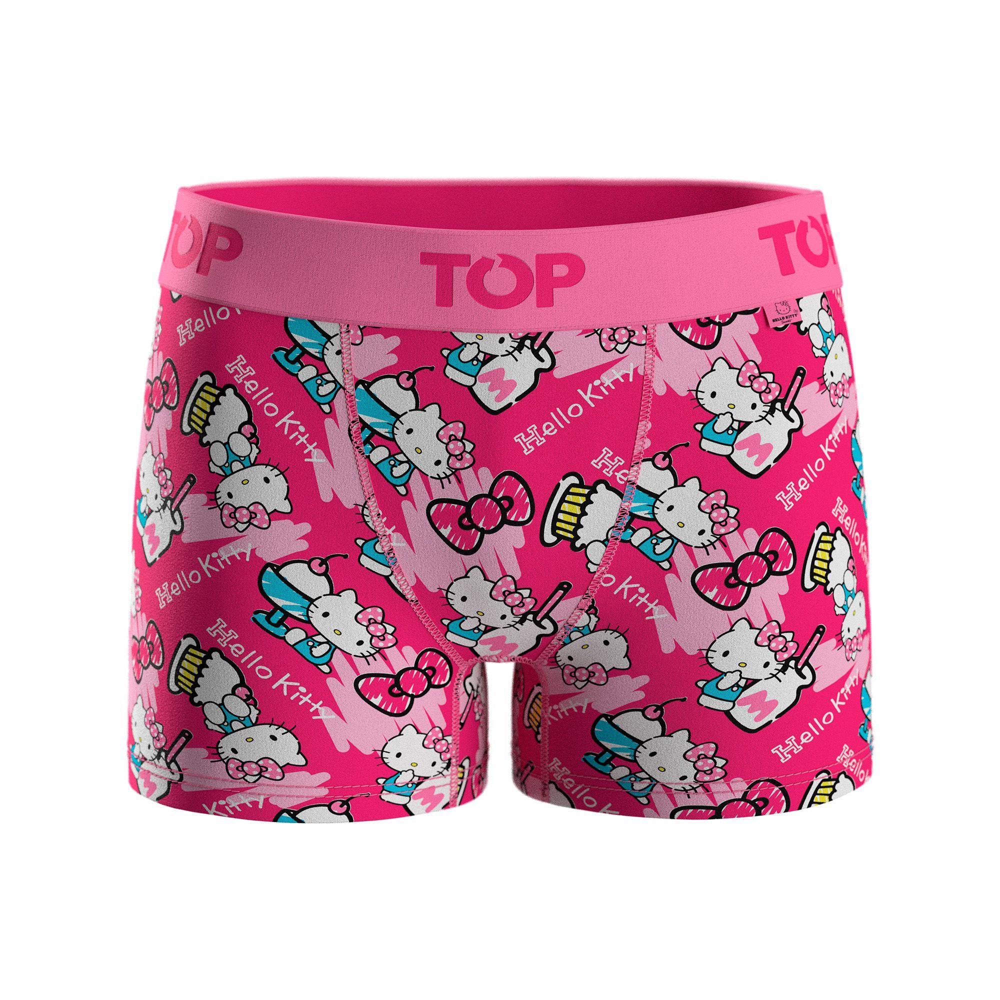 Bóxer Medio NIÑA Algodón Pack 4 Hello Kitty C1 TOP-2