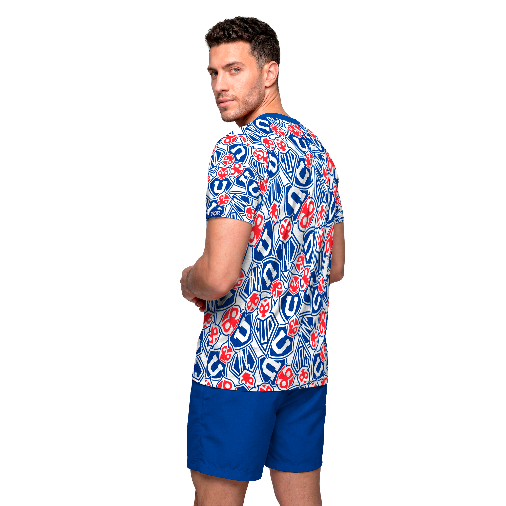 Pijama Hombre Algodón Verano Universidad de Chile C1 TOP-1