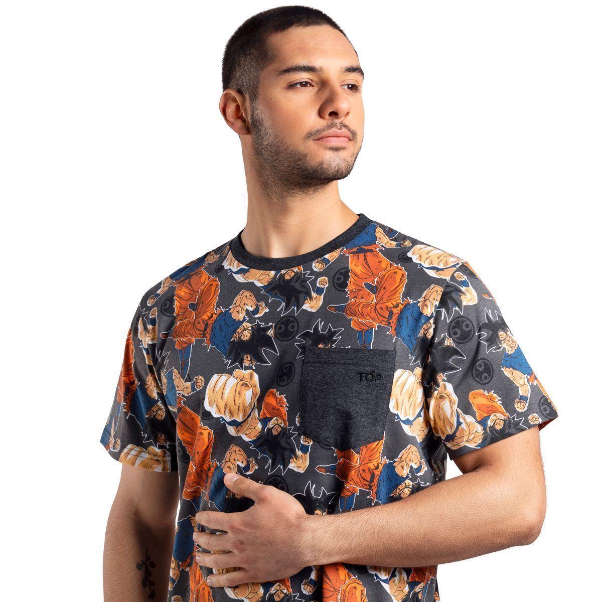 Pijama Algodón Hombre Verano Dragon Ball Z C1 Top-0