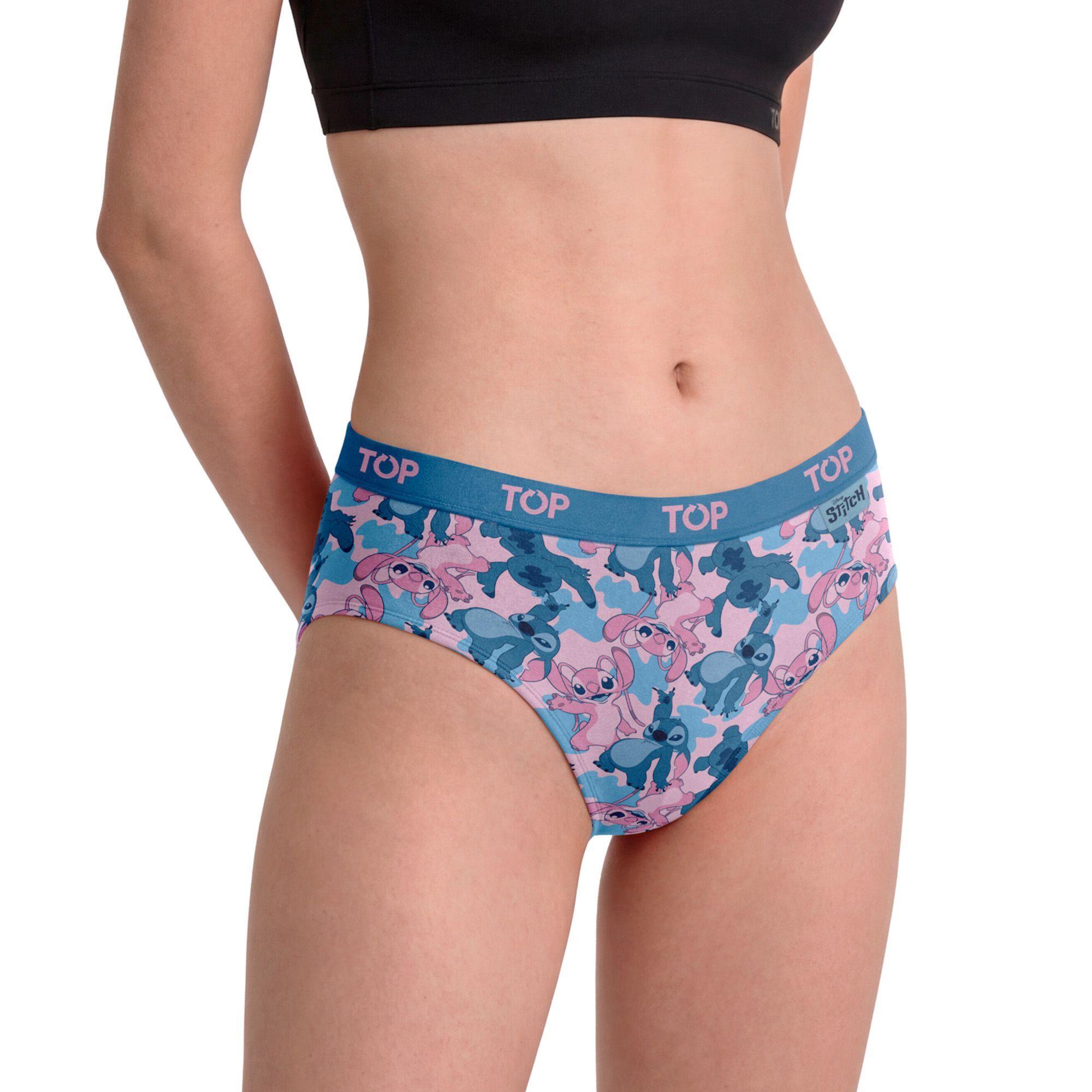 Calzón Bikini Algodón Pack 3 Stitch C4 TOP-1