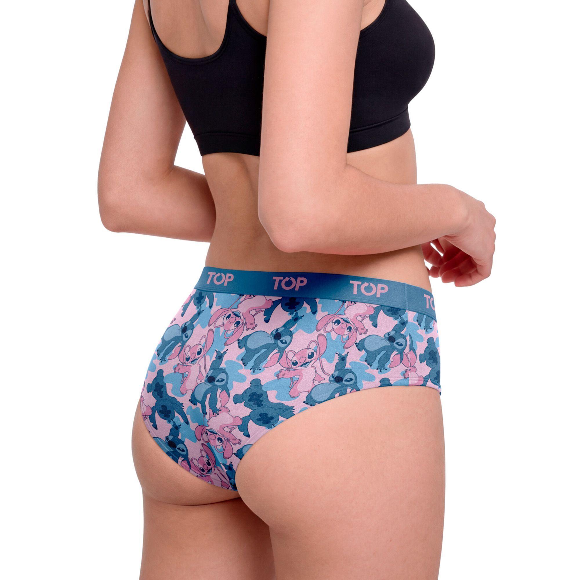 Calzón Bikini Algodón Pack 3 Stitch C4 TOP-2