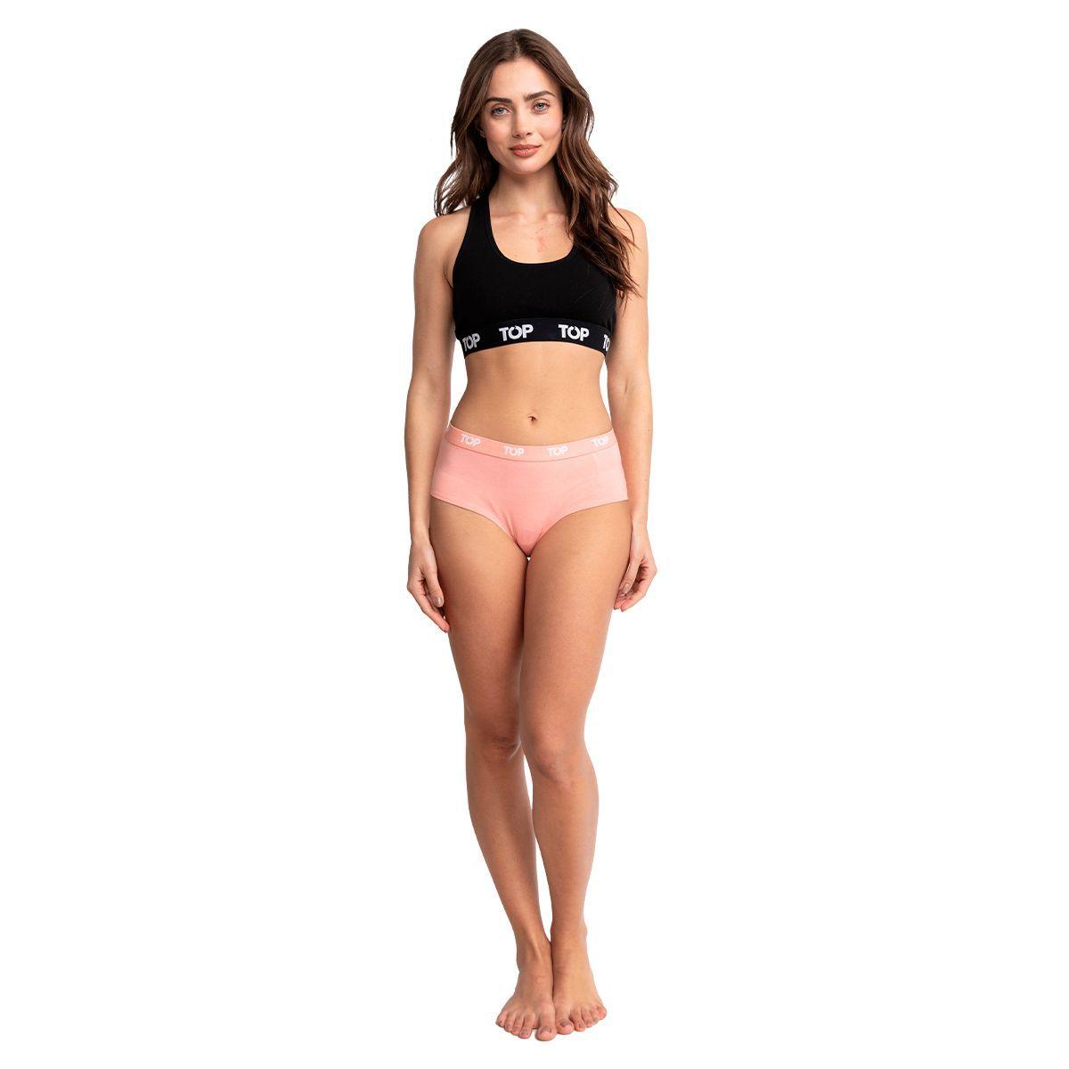 Calzón Pantaletas Algodón Con Elástico Pack 3 C6 Top-6