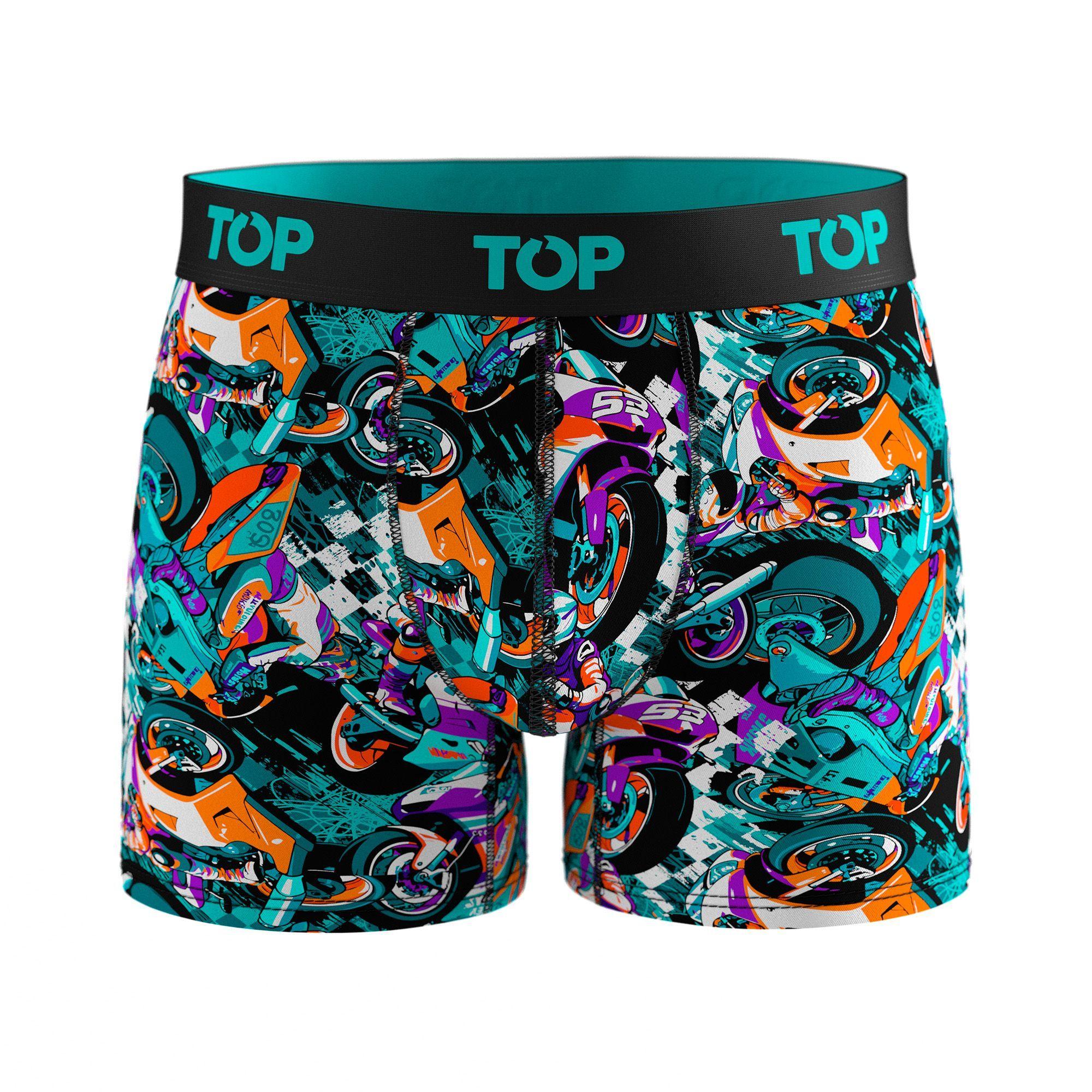 Bóxer Medio Algodón Pack 3 Motores C5 TOP-2