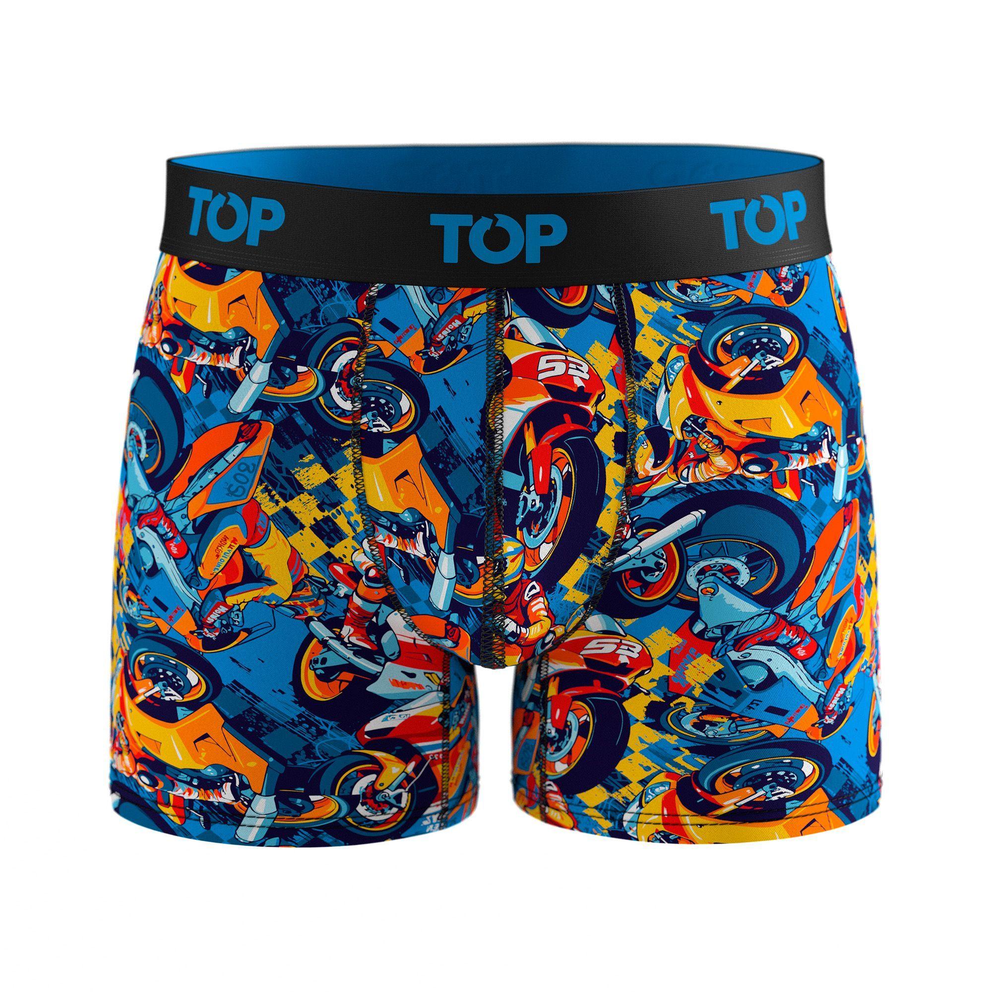 Bóxer Medio Algodón Pack 3 Motores C5 TOP-3